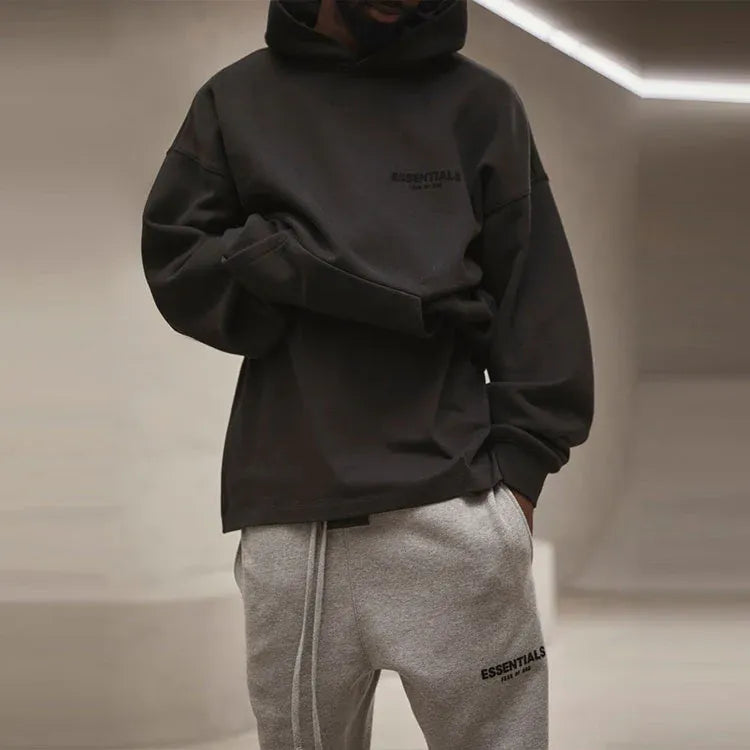 Fear Of God Essentials Hoodie Oversize Unisex NEGRA